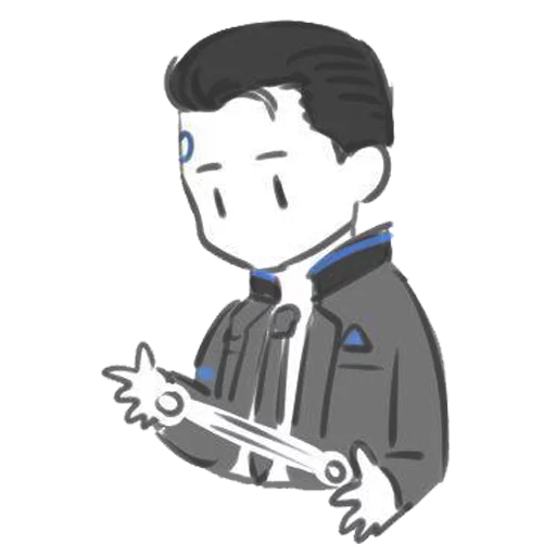 😗 Стикер «Detroit Become Human (Connor)» для Telegram