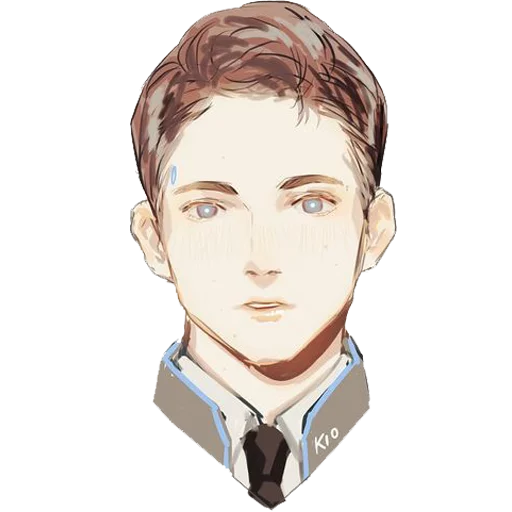 😶 Стикер «Detroit Become Human (Connor)» для Telegram