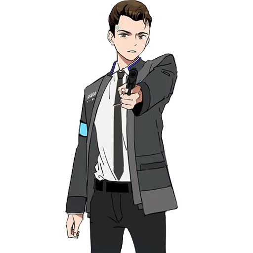 🔫 Стикер «Detroit Become Human (Connor)» для Telegram