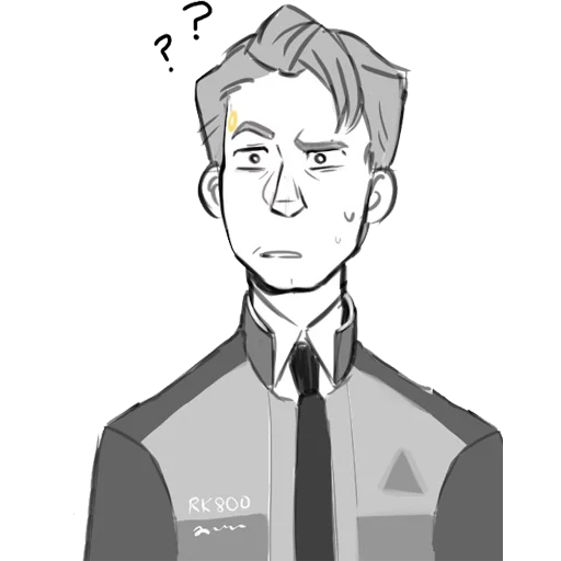 ❓ Стикер «Detroit Become Human (Connor)» для Telegram