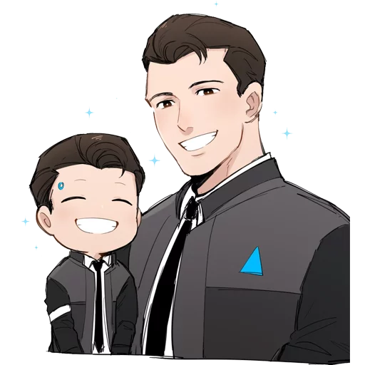 😁 Стикер «Detroit Become Human (Connor)» для Telegram