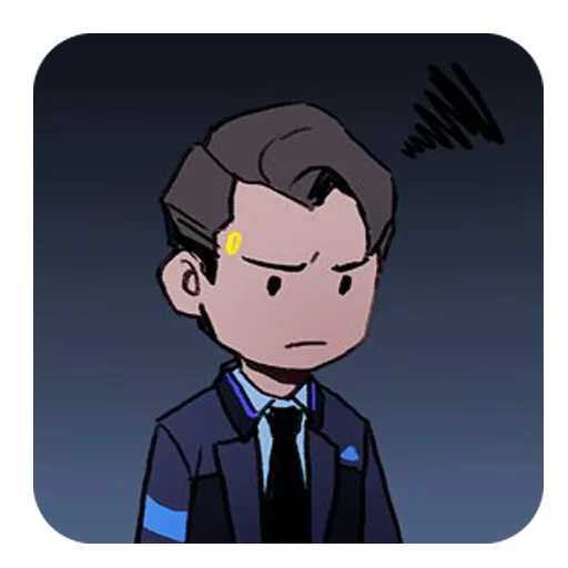 ☹️ Стикер «Detroit Become Human (Connor)» для Telegram
