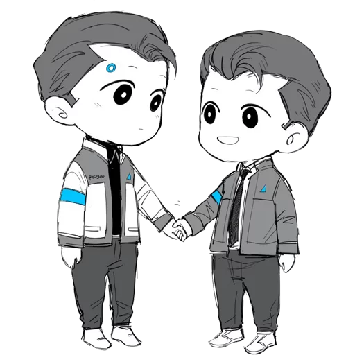 😊 Стикер «Detroit Become Human (Connor)» для Telegram