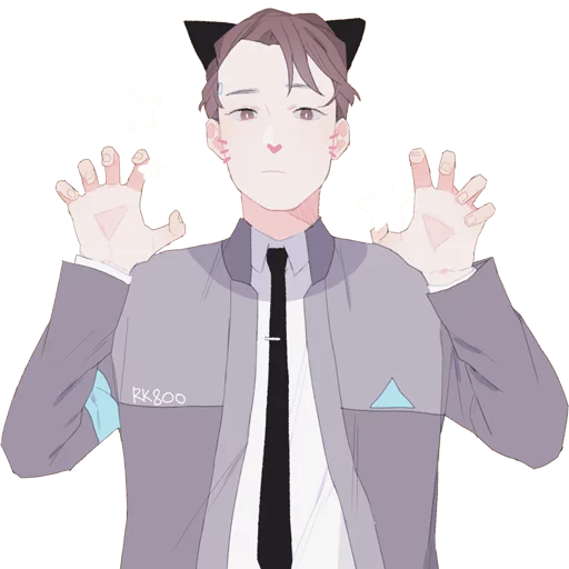 😺 Стикер «Detroit Become Human (Connor)» для Telegram