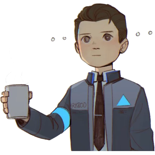 ☕️ Стикер «Detroit Become Human (Connor)» для Telegram