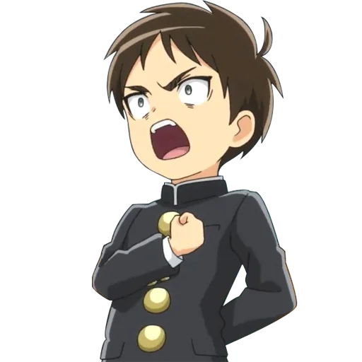 👍 Стикер «Attack on titan junior high» для Telegram