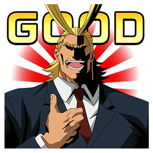 👍 Стикер «My Hero Academia 2» для Telegram