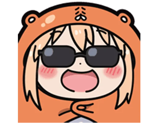 😎 Стикер «Umaru-chan Emoji» для Telegram