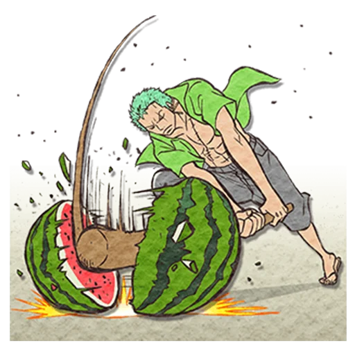 🍉 Стикер «ONE PIECE&;s Summer Vacation» для Telegram