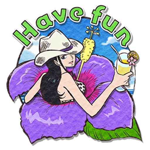 😎 Стикер «ONE PIECE&;s Summer Vacation» для Telegram