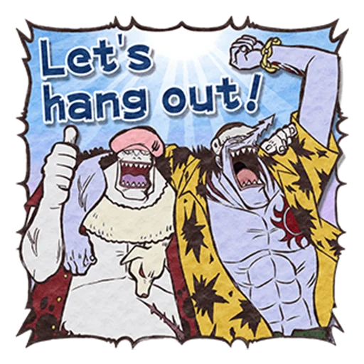 😆 Стикер «ONE PIECE&;s Summer Vacation» для Telegram