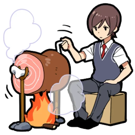 🍖 Стикер «Food boy» для Telegram