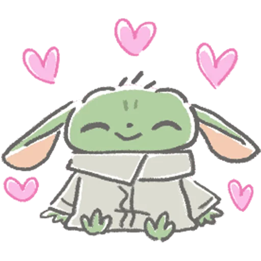 🥰 Стикер «Child Mandalorian» для Telegram