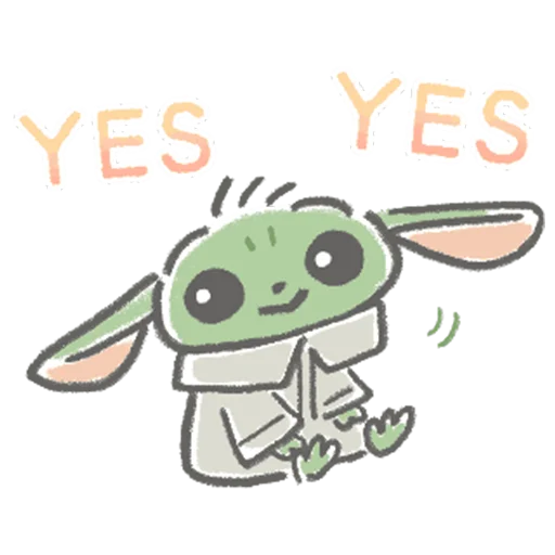 😊 Стикер «Child Mandalorian» для Telegram