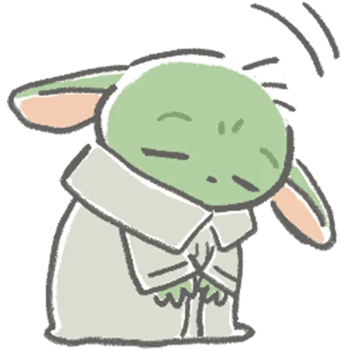😔 Стикер «Child Mandalorian» для Telegram