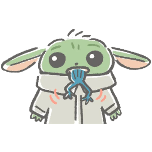 😗 Стикер «Child Mandalorian» для Telegram