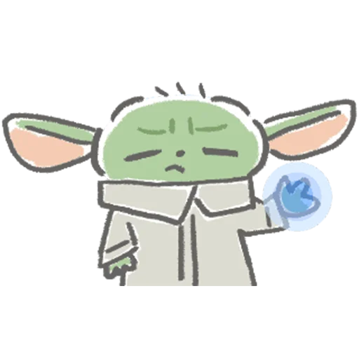 😑 Стикер «Child Mandalorian» для Telegram