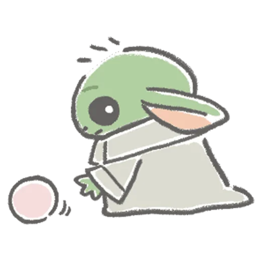 😃 Стикер «Child Mandalorian» для Telegram