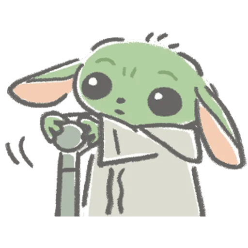 😗 Стикер «Child Mandalorian» для Telegram