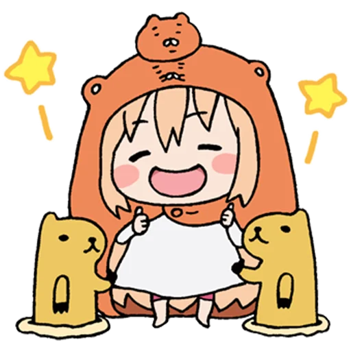 👍 Стикер «UMARU-chan» для Telegram