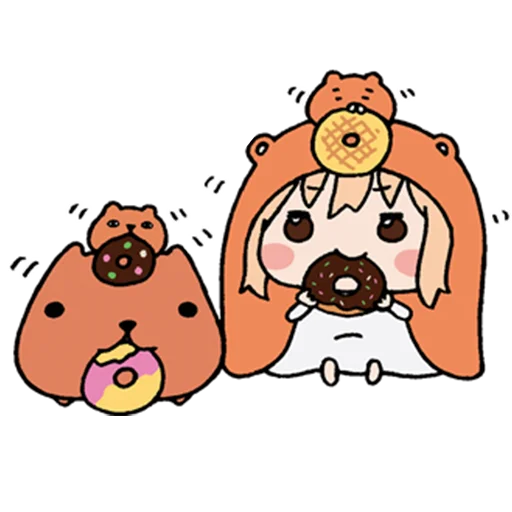 🍩 Стикер «UMARU-chan» для Telegram