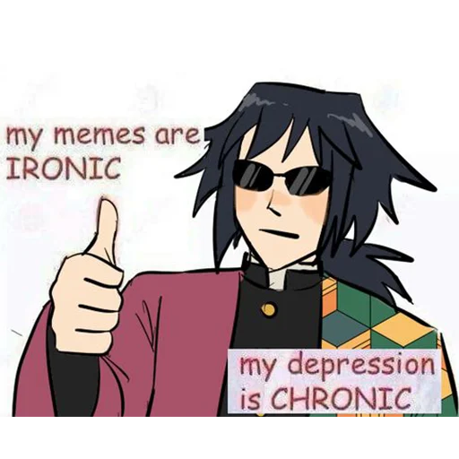 👍 Стикер «Demon Slayer MEME» для Telegram