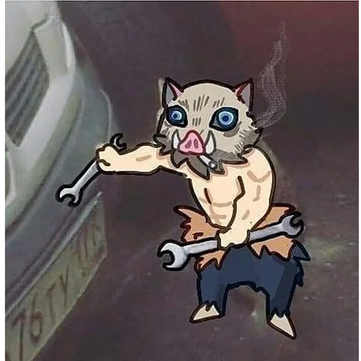 🚬 Стикер «Demon Slayer MEME» для Telegram