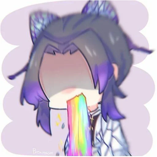 🌈 Стикер «Demon Slayer MEME» для Telegram