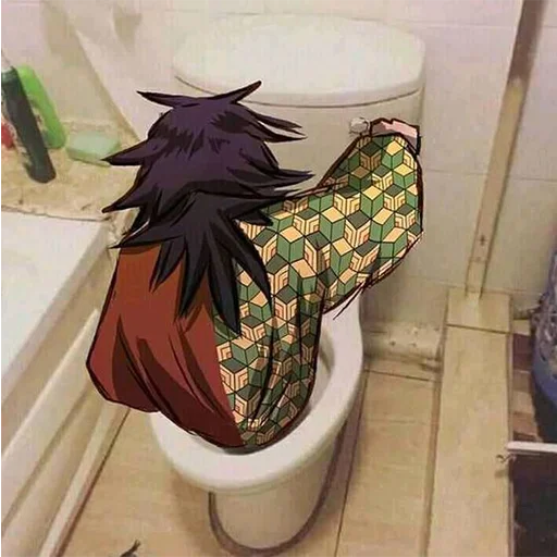 🚽 Стикер «Demon Slayer MEME» для Telegram