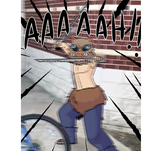 😠 Стикер «Demon Slayer MEME» для Telegram