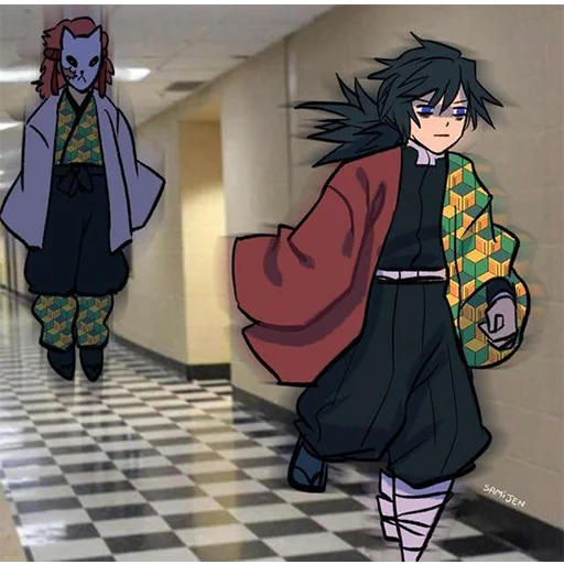 🏃 Стикер «Demon Slayer MEME» для Telegram