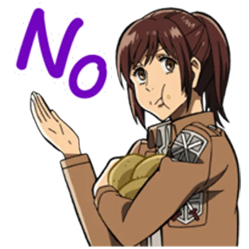 👎 Стикер «Moving! Attack on Titan» для Telegram