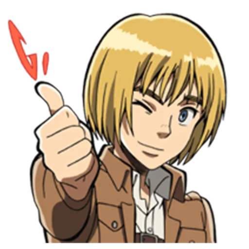 👍 Стикер «Moving! Attack on Titan» для Telegram