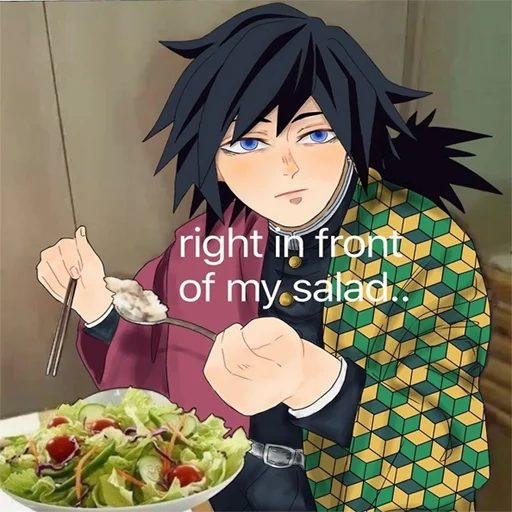 🥗 Стикер «Demon Slayer MEME 2» для Telegram