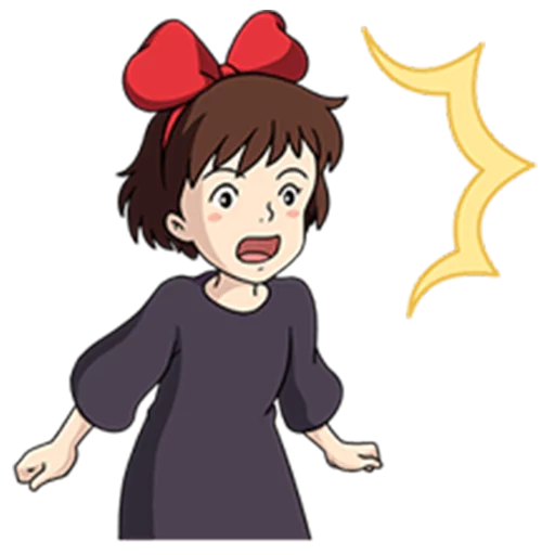 😟 Стикер «Kiki&;s Delivery Service» для Telegram