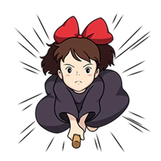 😗 Стикер «Kiki&;s Delivery Service» для Telegram