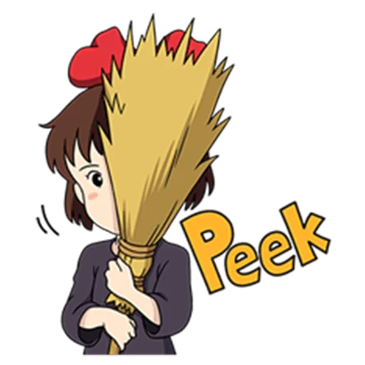 😶 Стикер «Kiki&;s Delivery Service» для Telegram