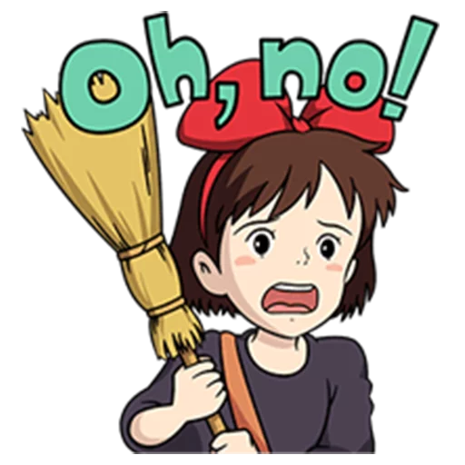 😧 Стикер «Kiki&;s Delivery Service» для Telegram