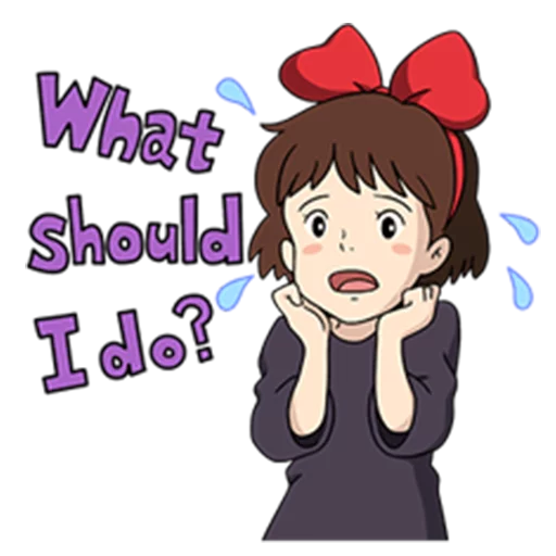 😥 Стикер «Kiki&;s Delivery Service» для Telegram