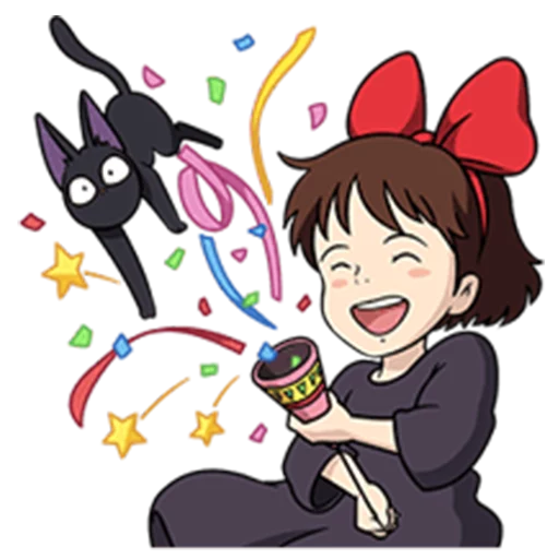 🎉 Стикер «Kiki&;s Delivery Service» для Telegram