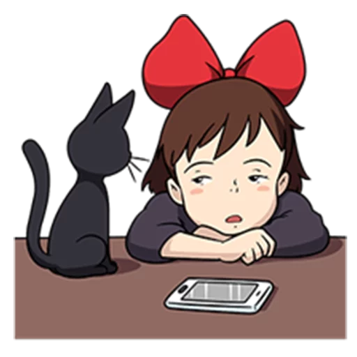 😒 Стикер «Kiki&;s Delivery Service» для Telegram
