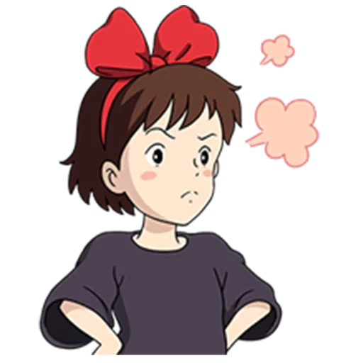 😕 Стикер «Kiki&;s Delivery Service» для Telegram