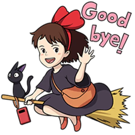 👋 Стикер «Kiki&;s Delivery Service» для Telegram
