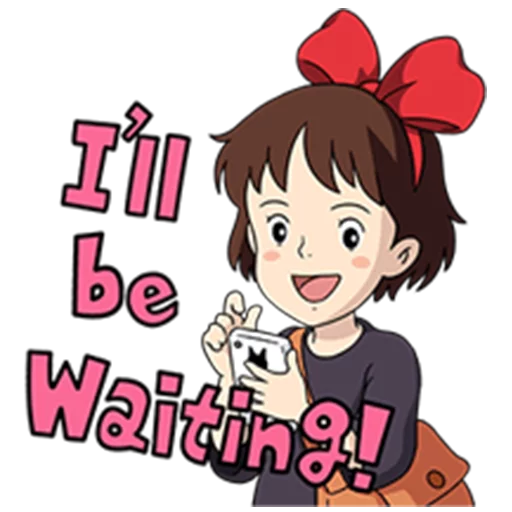 😄 Стикер «Kiki&;s Delivery Service» для Telegram