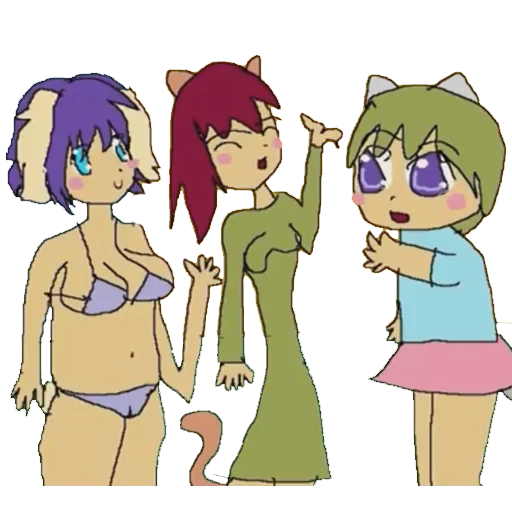 ☺ Стикер «Nyan ~ Neko Sugar Girls» для Telegram