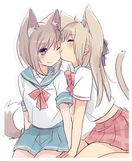 😘 Стикер «NekoTetoPack» для Telegram
