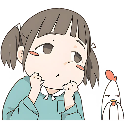 🥺 Стикер «Немечан и кура» для Telegram