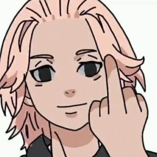 🖕 Стикер «anime style» для Telegram