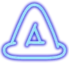🙁 Эмодзи «Neon font Неоновый шрифт» для Telegram