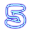 🙁 Эмодзи «Neon font Неоновый шрифт» для Telegram